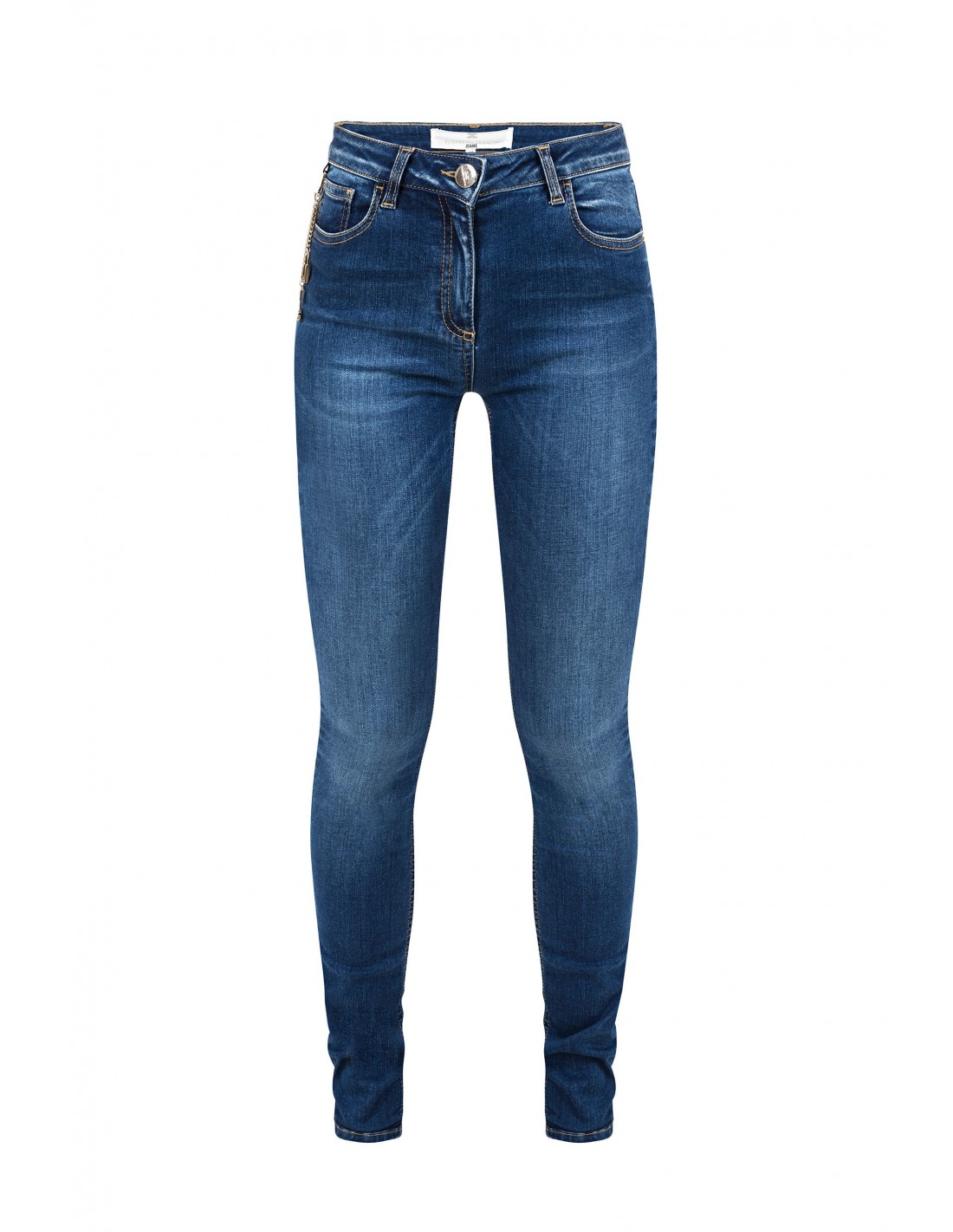 Jeans Con Cadenas Y Colgantes Elisabetta Franchi Altamoda Shop