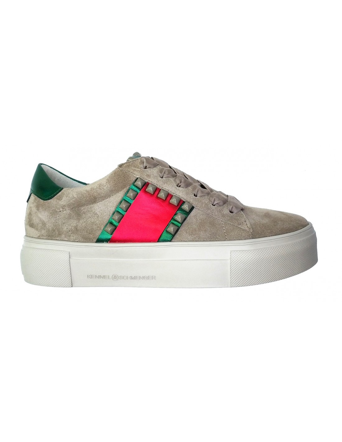 ekspedition underjordisk bord Sneaker Kennel & Schmenger in Suede with Ribbons - altamoda.shop