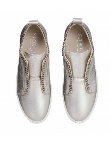 Lederschoenen in zilver met...