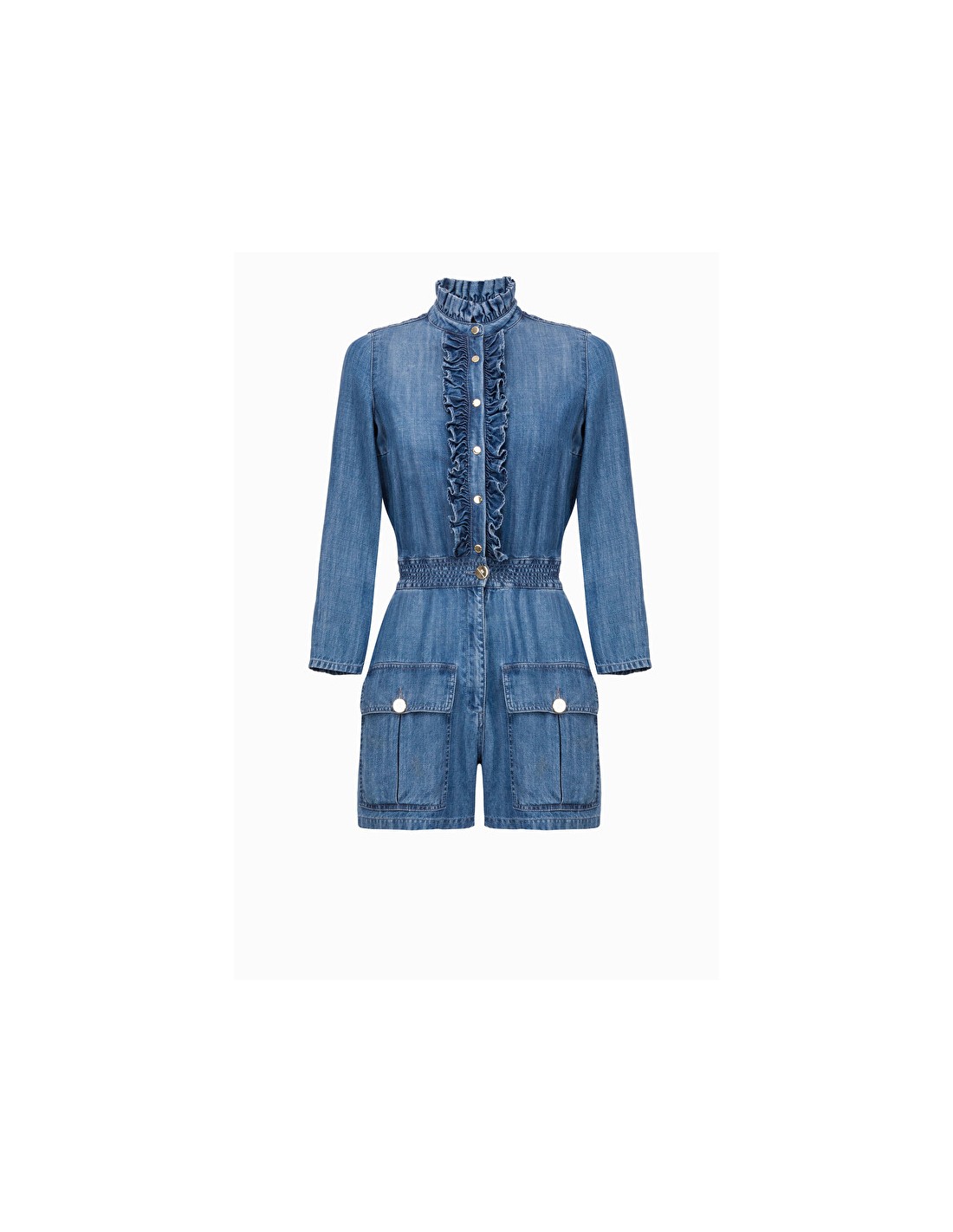 elisabetta franchi denim jumpsuit