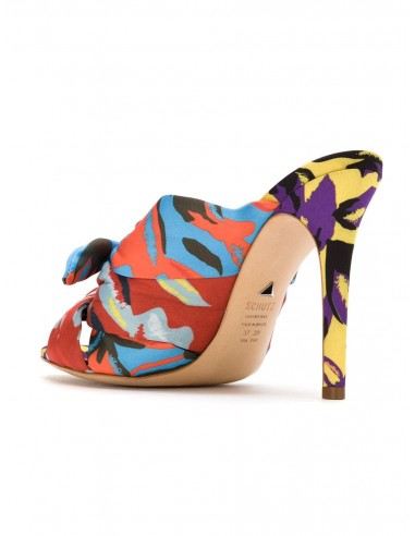 multicolor sandals heels