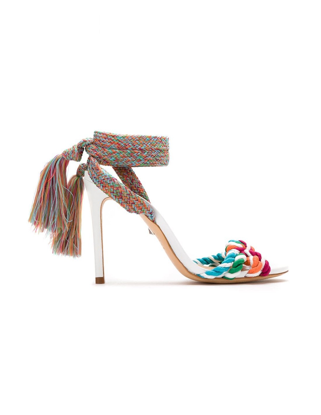 Schutz Sandals with Heel, Strings and Knots | altamoda.shop