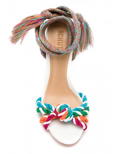 Sandals with Heel, Strings and Knots