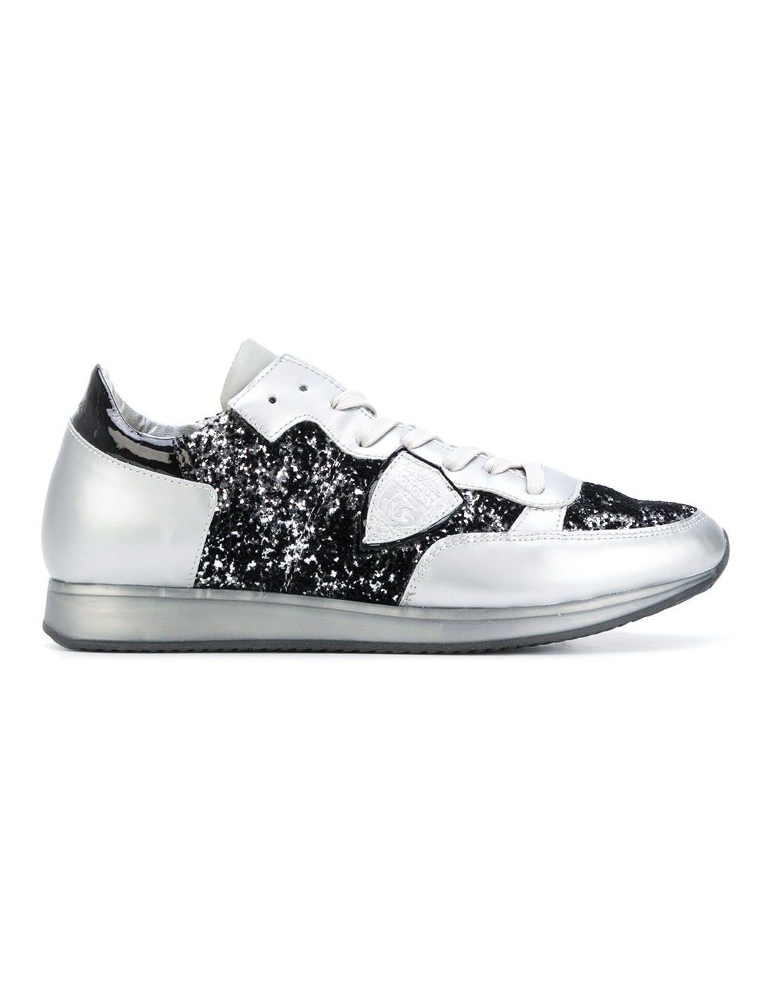 chaussure paillette argent