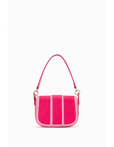 Two-coloured medium bag with handle