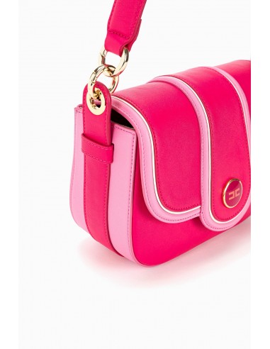 Two-coloured medium bag with handle