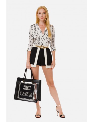 short jumpsuit with skirt