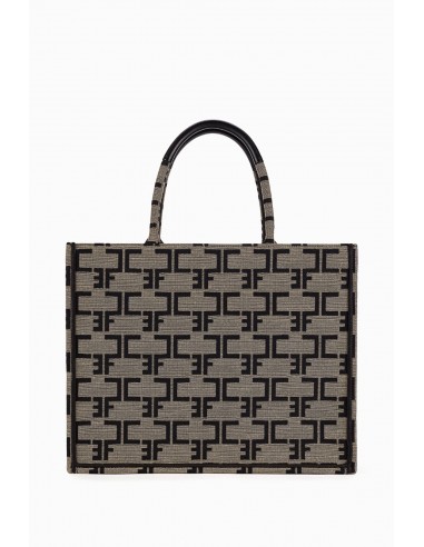 Elisabetta Franchi Tasche mit Monogrammmuster Größe M - altamoda.shop - bsc3890ec