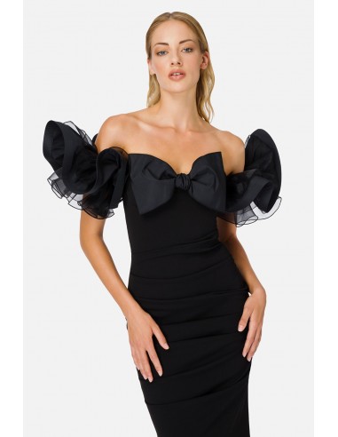 Red Carpet dress with puffy sleeves...