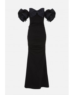 Jurk met gezwollen mouwen...