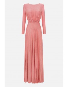 Lange geplooide jurk met...