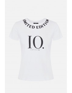 Camiseta de manga corta Elisabetta Franchi con "Edición limitada" - altamoda.shop - MA17606E2