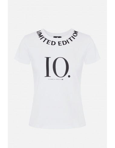 T-shirt à manches courtes Elisabetta Franchi avec "Edition limitée" - altamoda.shop - MA17606E2