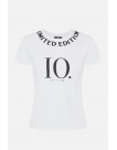 Elisabetta Franchi T-shirt de manga curta com "Edição limitada" - altamoda.shop - MA17606E2 Elisabetta Franchi T-shirt de manga curta com "Edição limitada" - altamoda.shop - MA17606E2