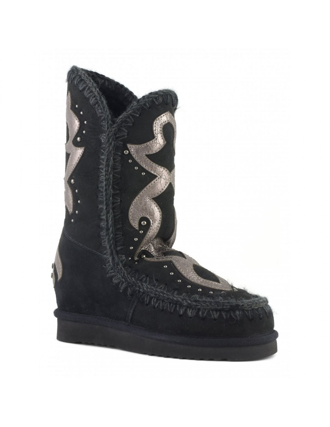 MOU Bota esquimal con cuña interior y parche texano - altamoda.shop