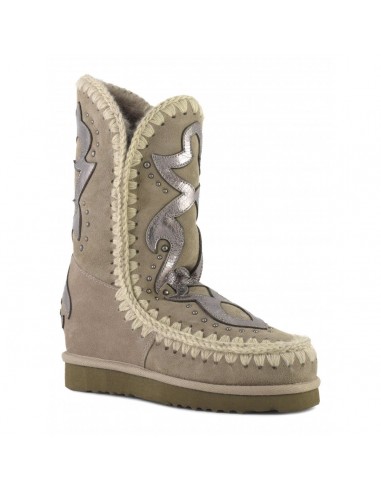 MOU Bota esquimal con cuña interior y parche texano - altamoda.shop