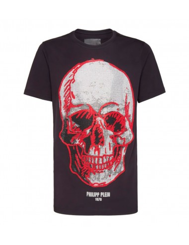 philipp plein t shirt red skull