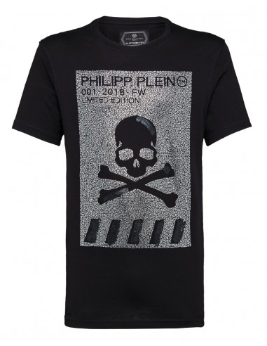 T-Shirt Platin-Totenkopf Philipp Plein bei altamoda.shop - A18C MTK2685 PJY002N