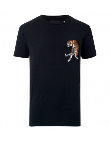 T-Shirt "Light my Fire" mit Tiger von Philipp Plein bei altamoda.shop - P18C MTK2026 PJY002N