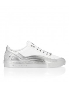 silver designer sneakers
