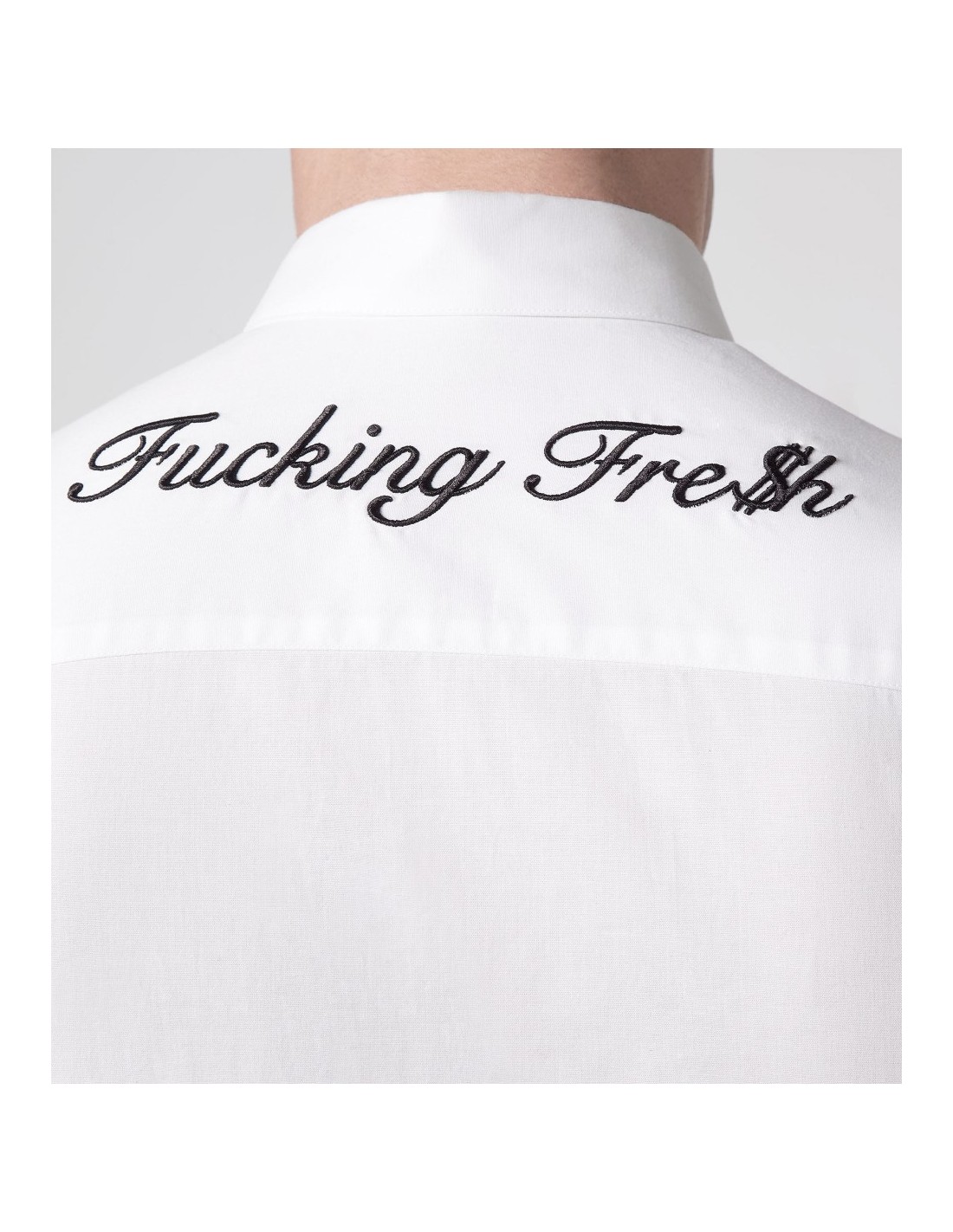 La camisa lisa de Philipp Plein "Fucking Fresh" en altamoda.shop