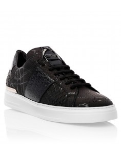 Zapatilla de pitón negro de Philipp Plein en altamoda.shop - F18S MSC1425 PLE029P 2