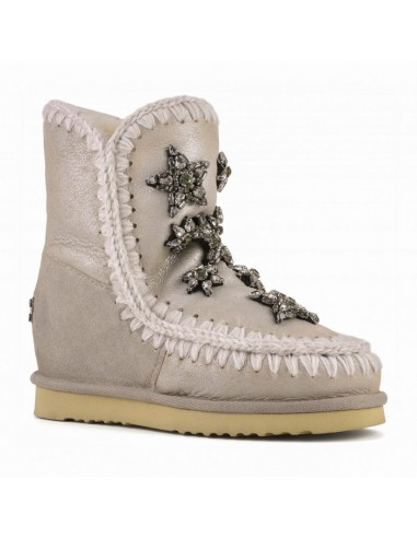 MOU Botas esquimales cortas, Stone Metallic, Crystal Stars, Inner Wedge -  altamoda.shop