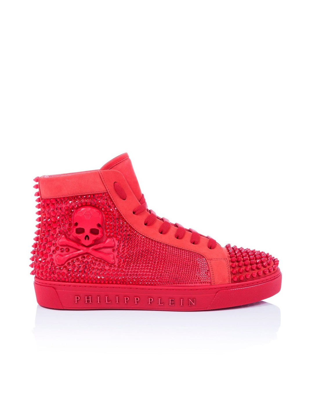 Philipp Plein Hi-Top Sneakers met Klinknagels en Kristallen bij  altamoda.shop