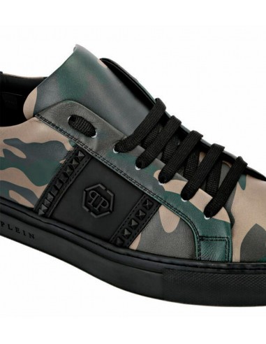 Philipp Plein Skull Mid-Top Sneakers groen | JHP Fashion