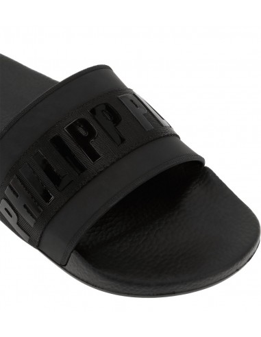 Flat Gummy Sandals with Logo