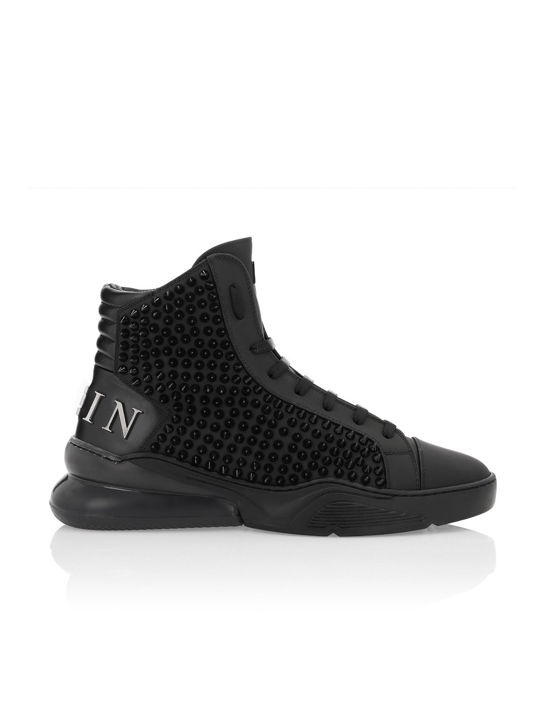 Philipp Plein High Sneakers met gekleurde klinknagels bij altamoda.shop