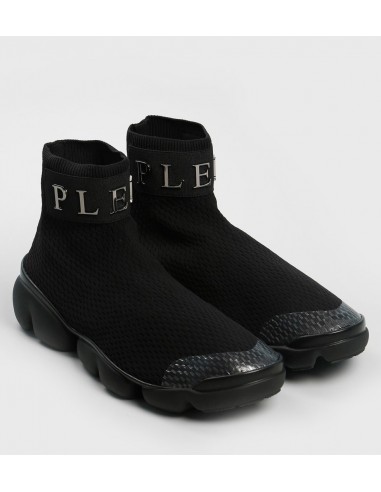 Philipp Plein Studs Hoge heren sneakers Zwart