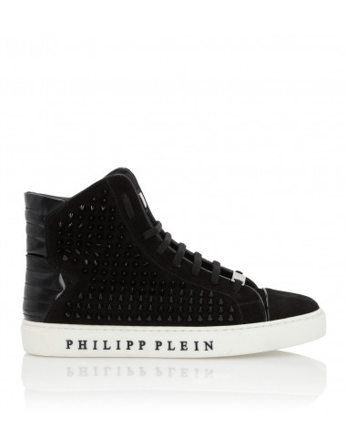 Philipp Plein High Top Suede Sneakers at altamoda.shop - F18S MSC1422 PLE009N