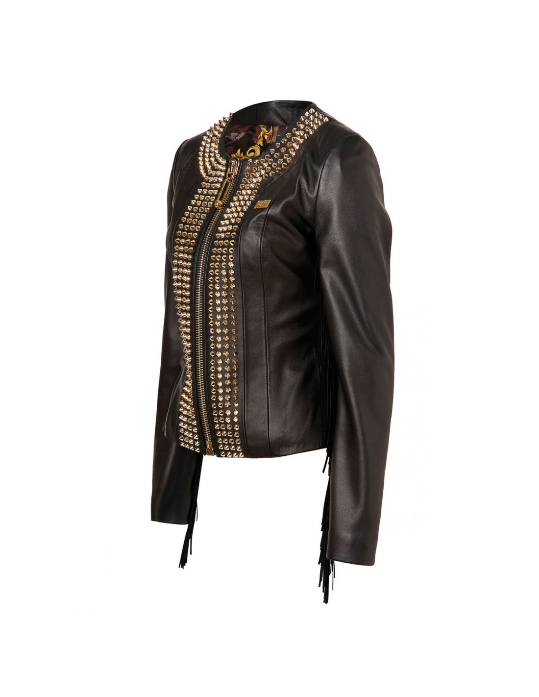 Philipp Plein Leather Jacket 'Cowboy Style' at altamoda.shop