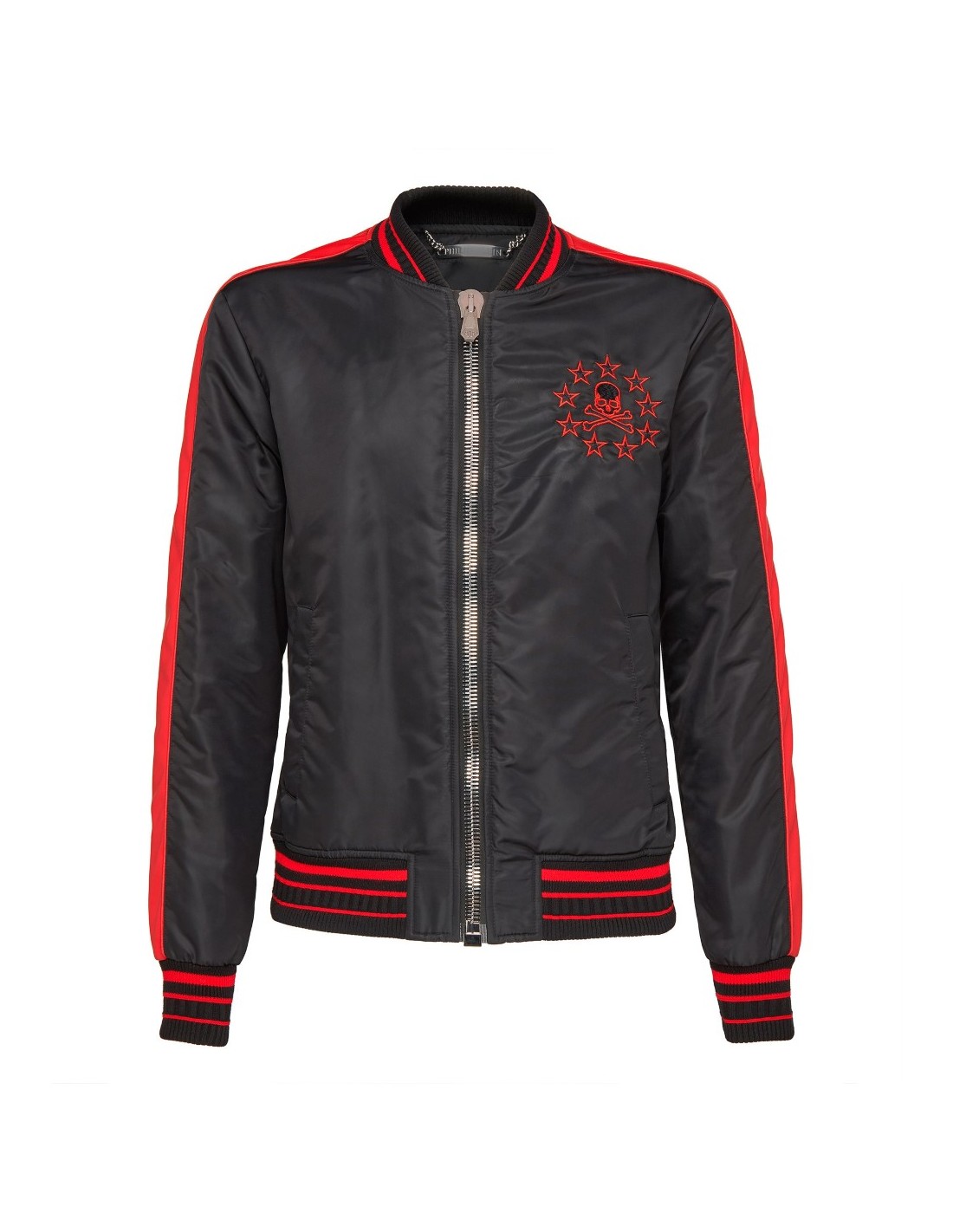 philipp plein red leather jacket