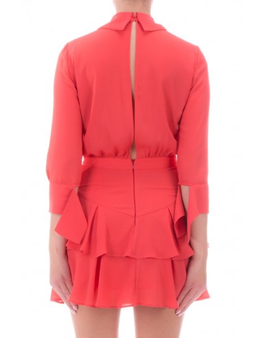 Mini-jurk met ruches