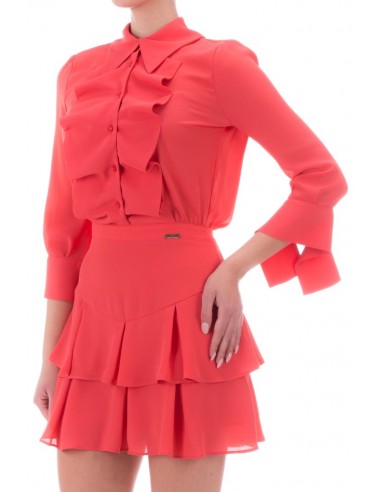 Mini dress with ruffles