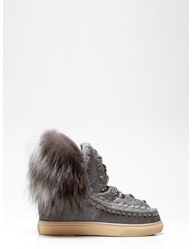 Dames-Mou-laarzen in het grijs met strassdecoratie - altamoda.shop