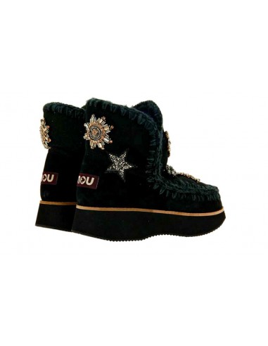 Mou Boots Running Eskimo 18 Star Patches Black at altamoda.shop