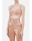 Haut en lurex Elisabetta Franchi avec décolleté en forme de coeur - altamoda.shop - TO01107E2 Haut en lurex Elisabetta Franchi avec décolleté en forme de coeur - altamoda.shop - TO01107E2