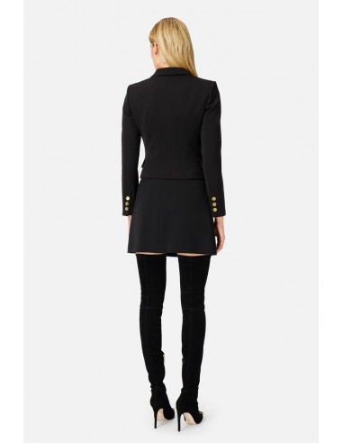 Short jacket with maxi V-neck Short jacket with maxi V-neck