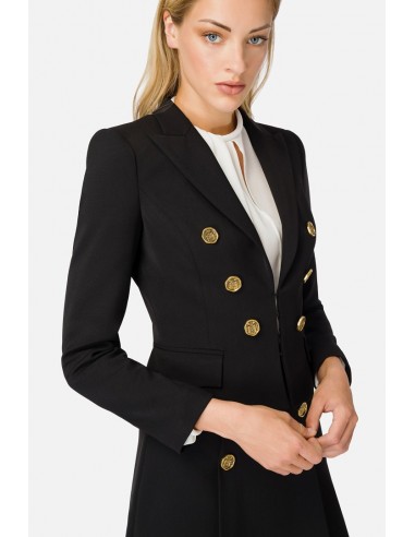 Veste courte à col en V maxi