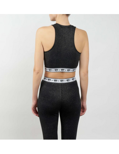 Top con purpurina de deporte