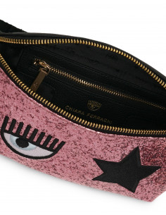 Eye Star glitter logo belt bag 2