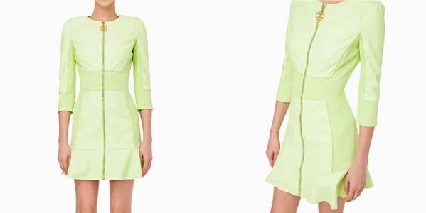 Short Eco Leather Dress - Elisabetta Franchi