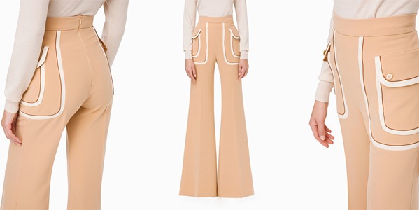 Elisabetta Franchi - Palazzo trousers with pockets