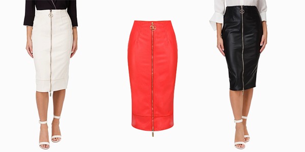 Elisabetta Franchi - Faux leather skirt