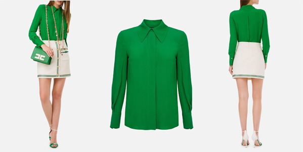 La blusa de la camisa de Elisabetta Franchi de Georgette