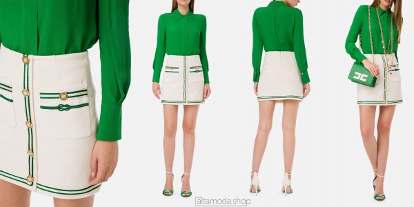 Elisabetta Franchi Miniskirt with pockets